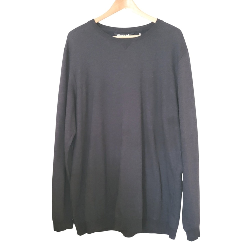 Travis Mathew Slate Gray Crew Neck Long Sleeve Cloud Sweater Sweatshirt XXL - Picture 2 of 7